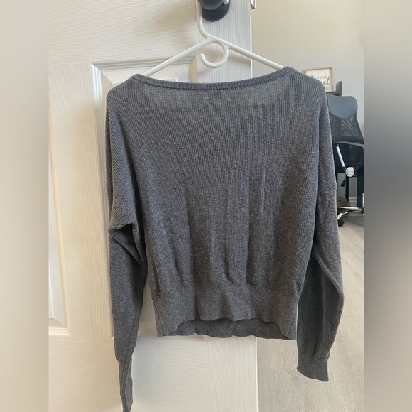 Garage, Long Sleeve, Wide Collar, Gray - Picture 3 of 3